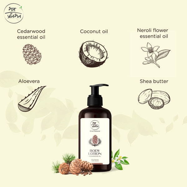 ShatPratishat Body lotion Cedarwood Ingredients 