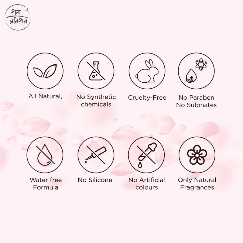 ShatPratishat All Natural No Chemical-Rose Body lotion and Face Cream 