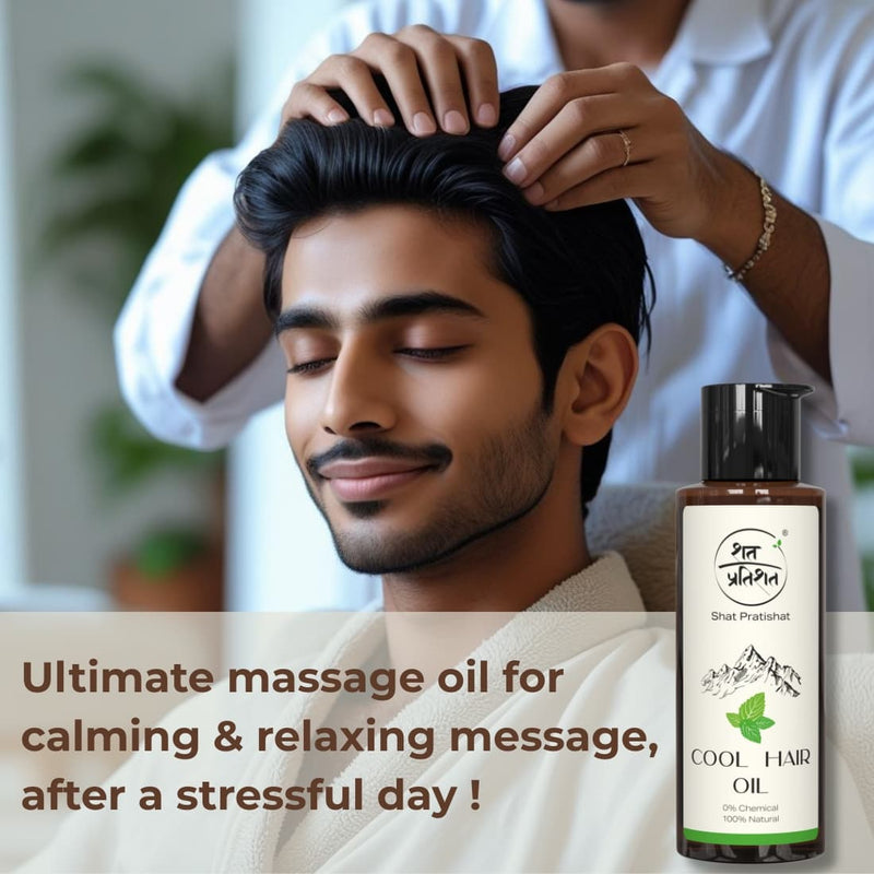 Cool Hair Massage Oil | Chemical Free | refreshing relaxation from stress