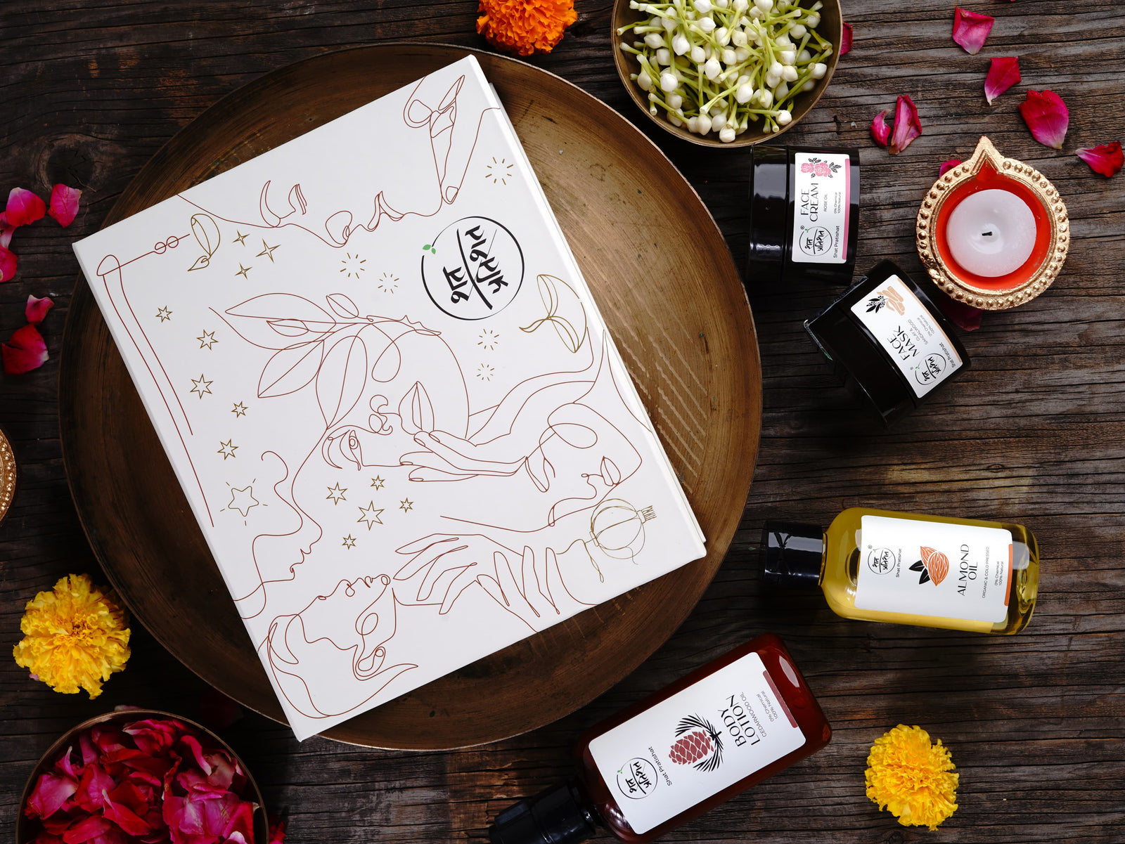 Gift Box Combo : A Luxurious Gift of Nature : 4 items – Shat Pratishat