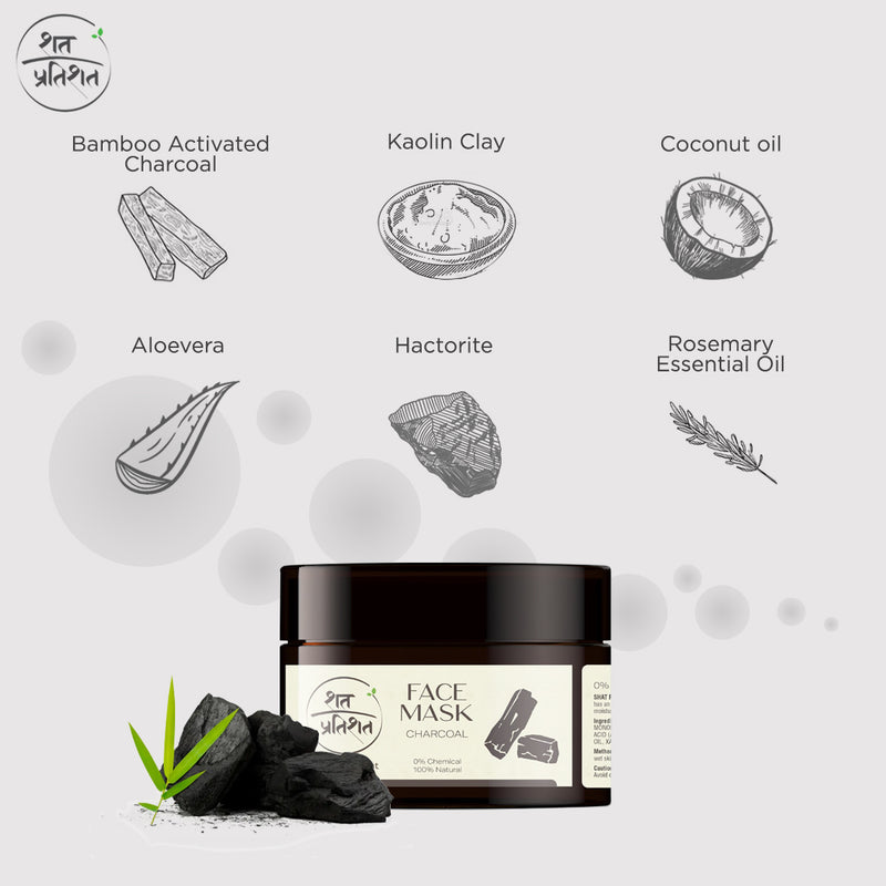 ShatPratishat Charcoal and Clay face mask  ingredients